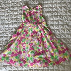 Lilly Pulitzer Pink Green Floral Sundress